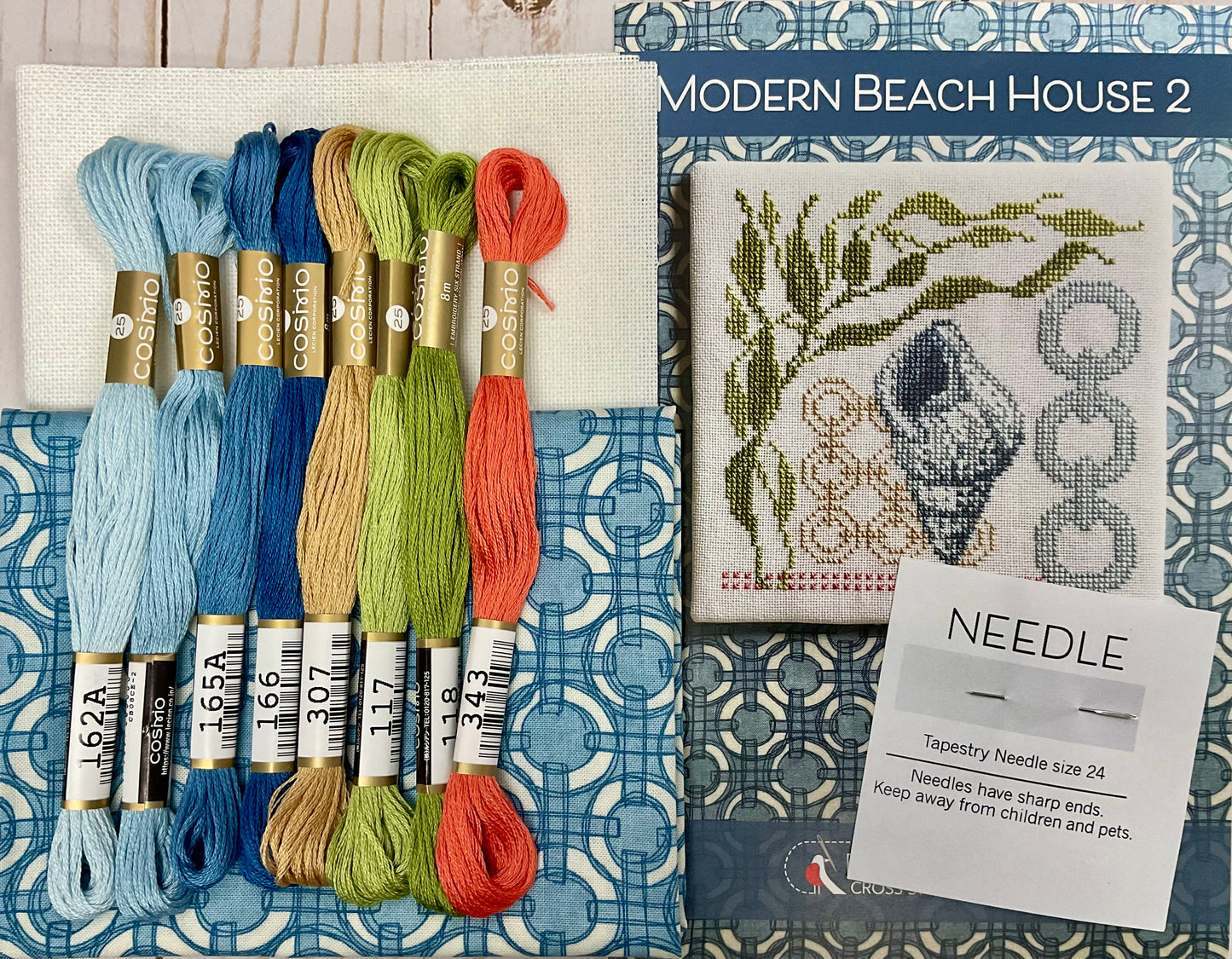 Modern Beach House 2 Cross Stitch Kit