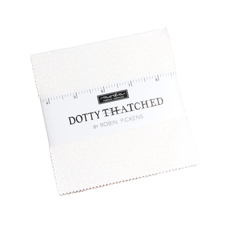 Dotty Thatched Charm Pack - Blizzard (All white)