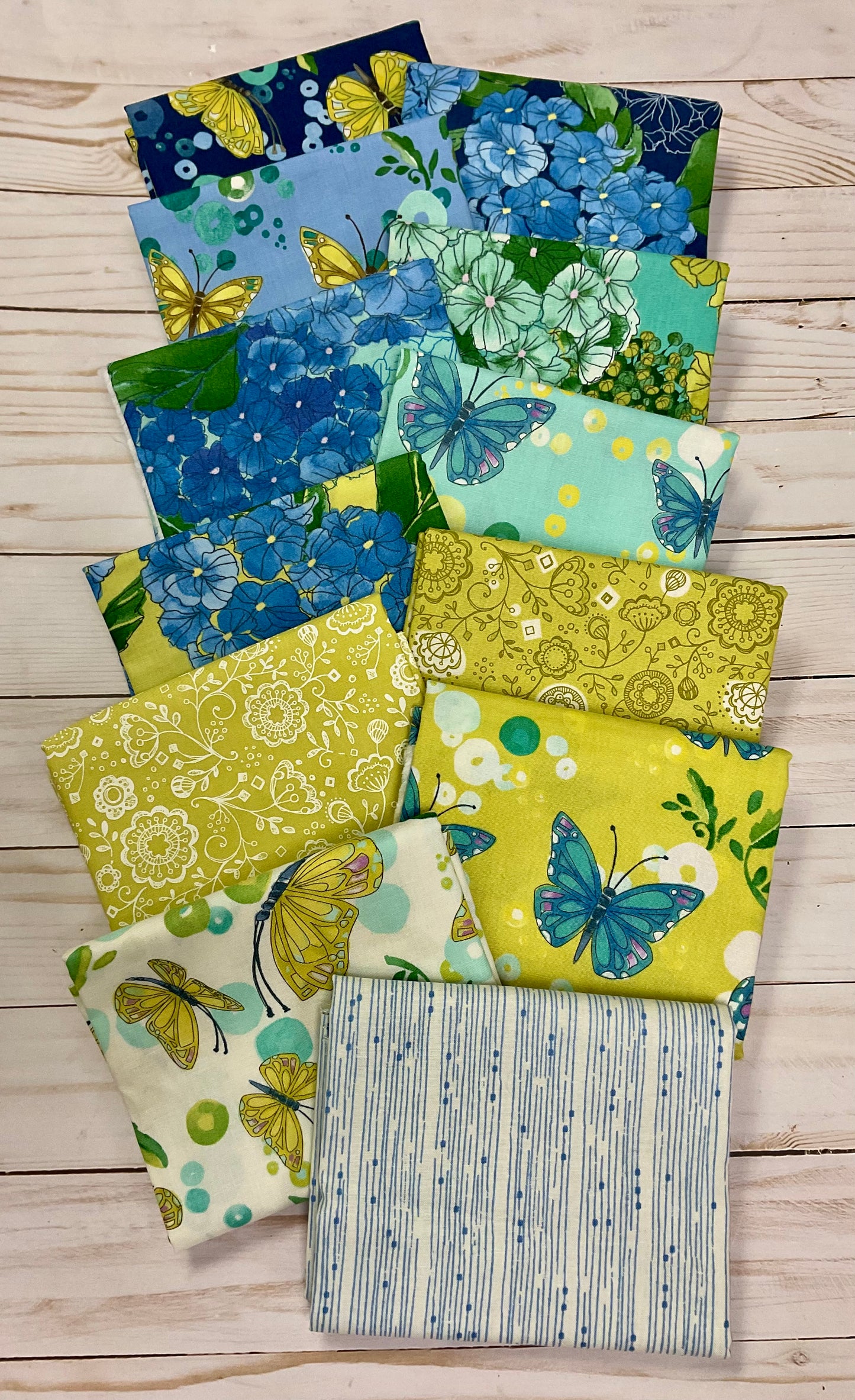 Cottage Bleu Half Yard Bundle (12) Curated