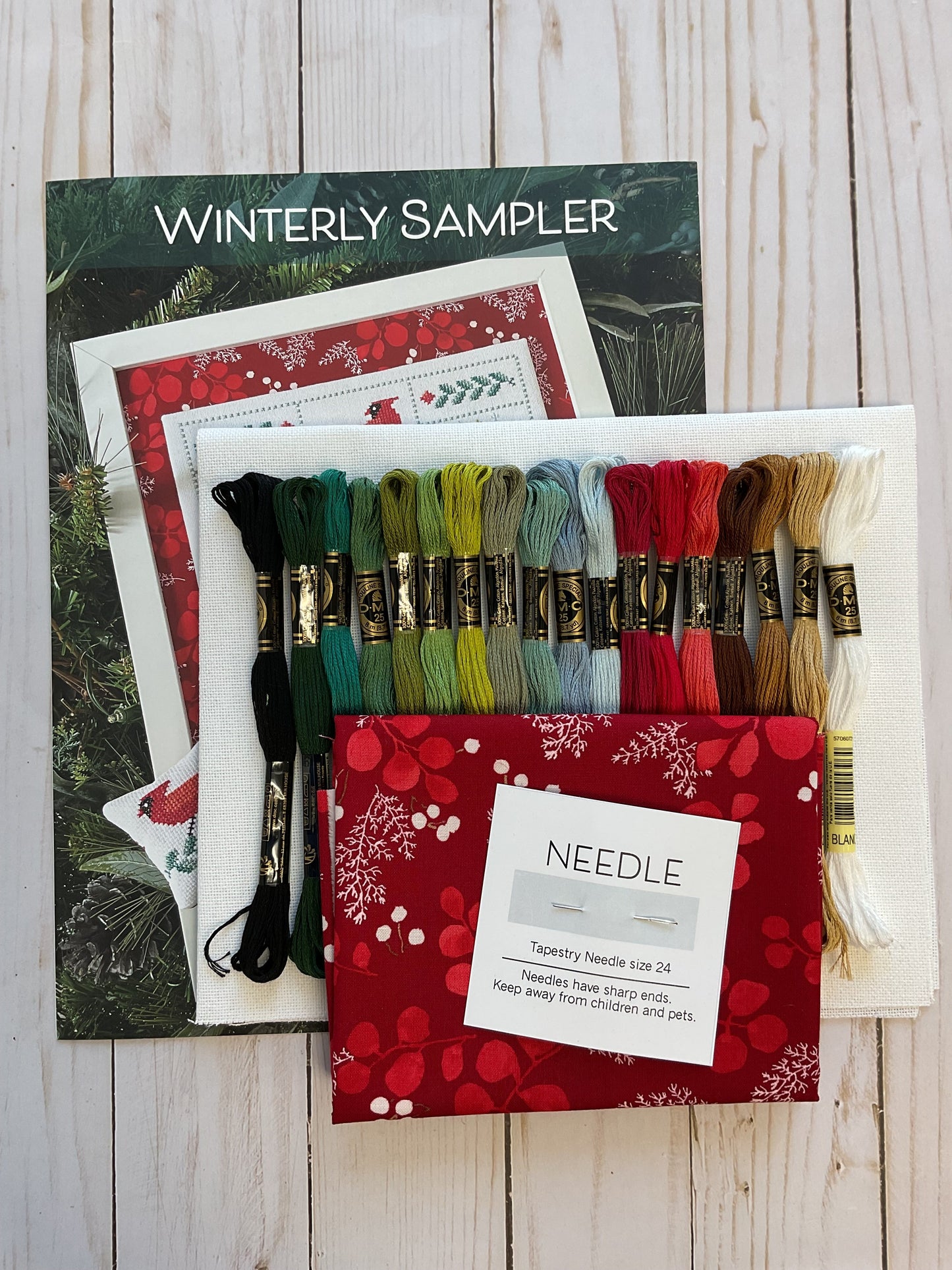 Winterly Sampler Cross Stitch Kit