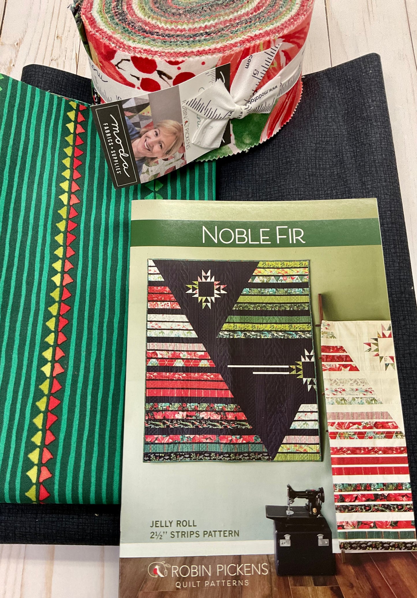 A Quilt kit of Noble Fir- Dark