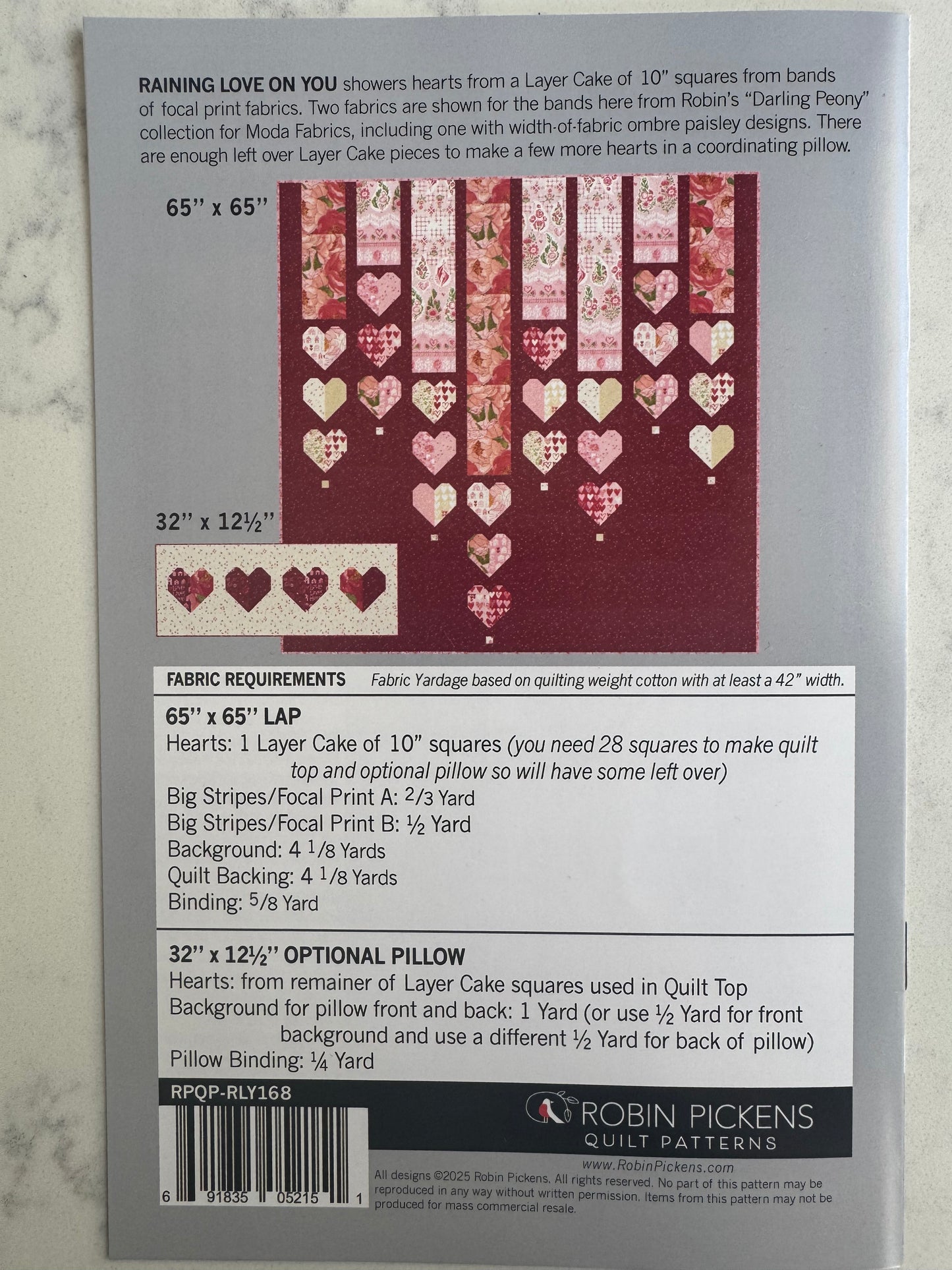 RAINING LOVE ON YOU - Quilt Kit