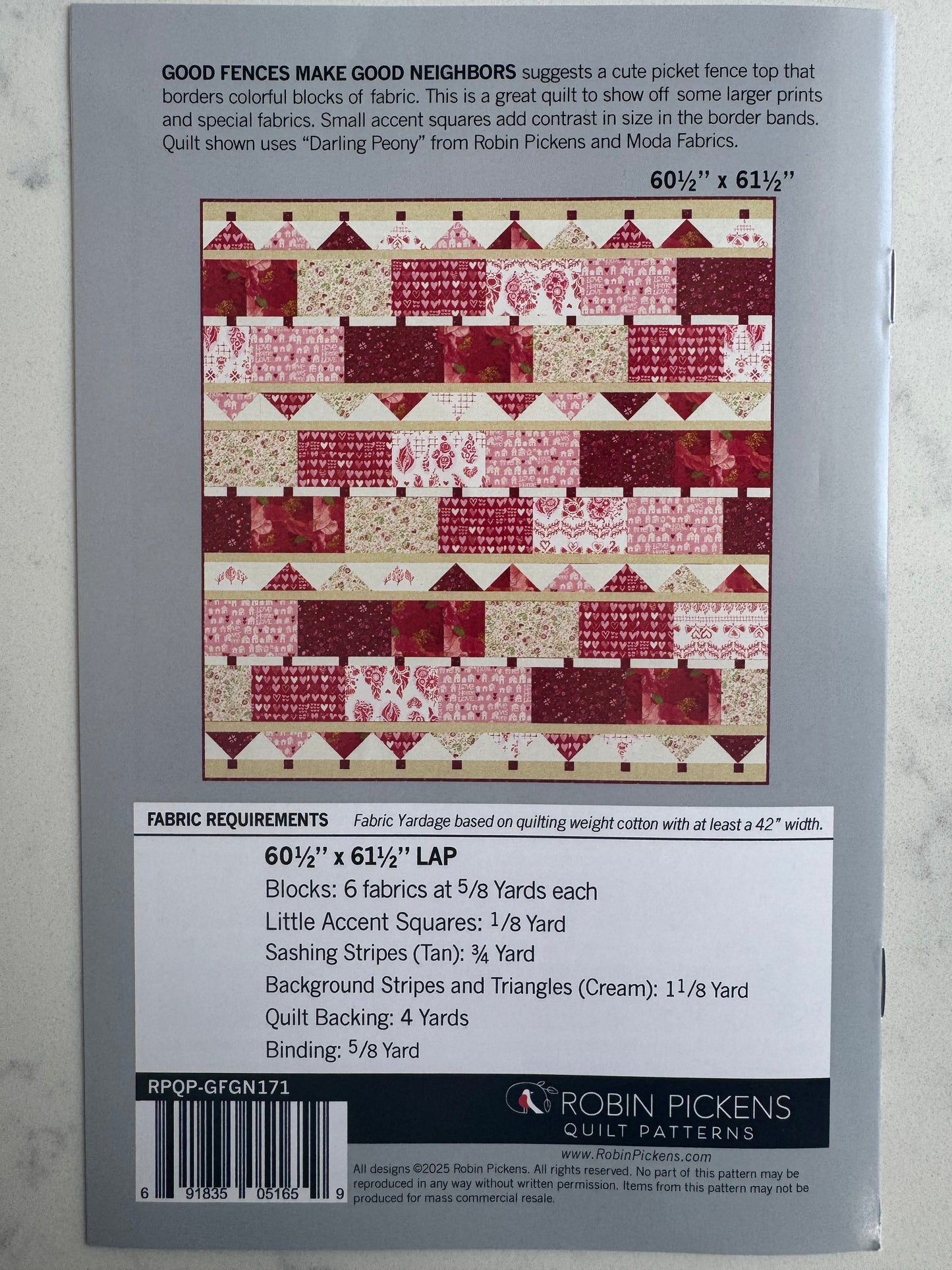 Good Fences Make Good Neighbors - Quilt Kit