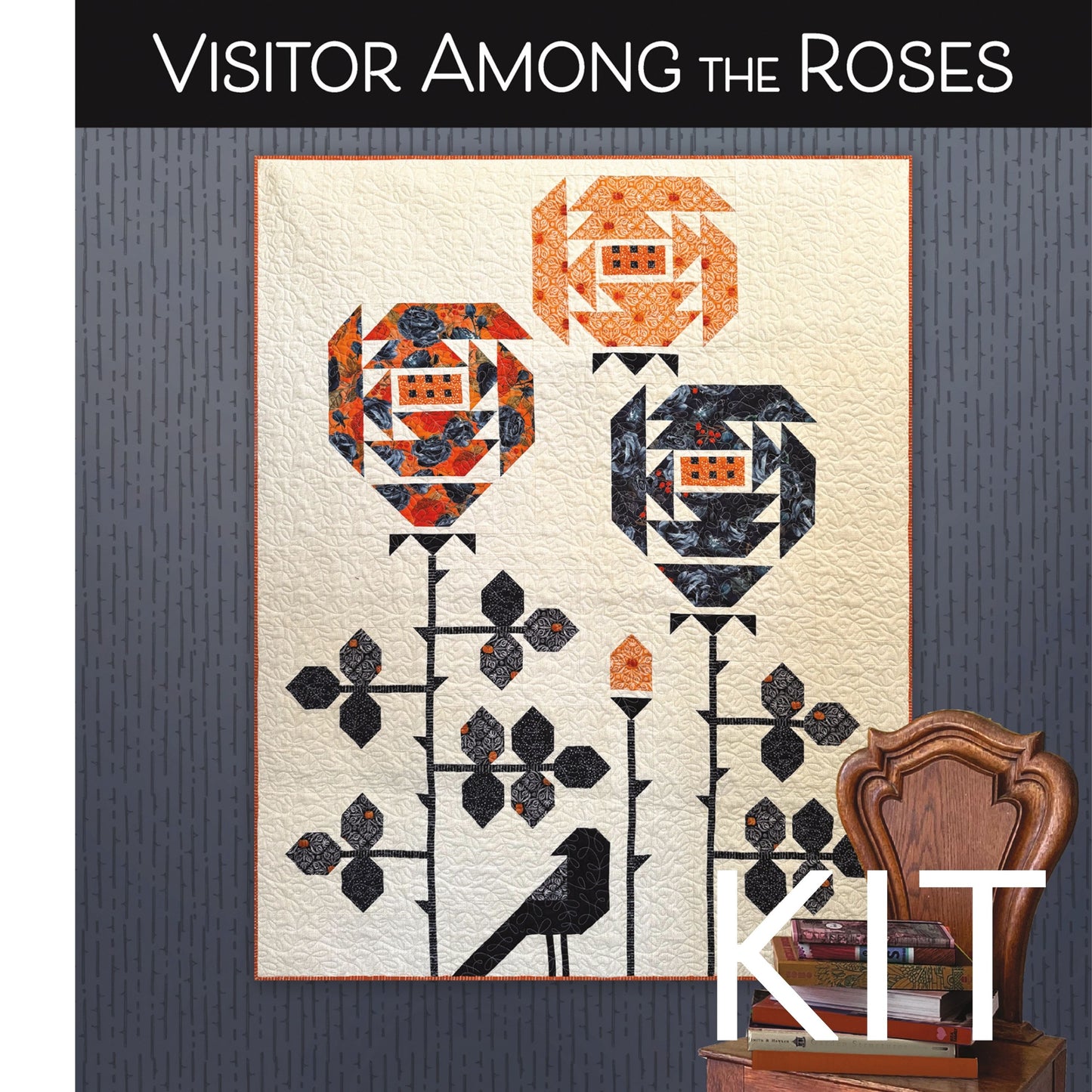 A Quilt Kit of Visitor Among the Roses