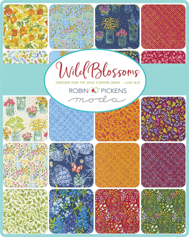 Scrap Bag of WILD BLOSSOMS Quilting Fabric - Moda fabric by Robin Pick –  Robin Pickens