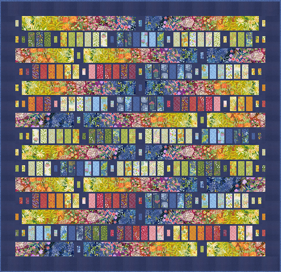 BAR HOP Quilt Pattern PDF (digital download) by Robin Pickens in Lap, Queen sizes