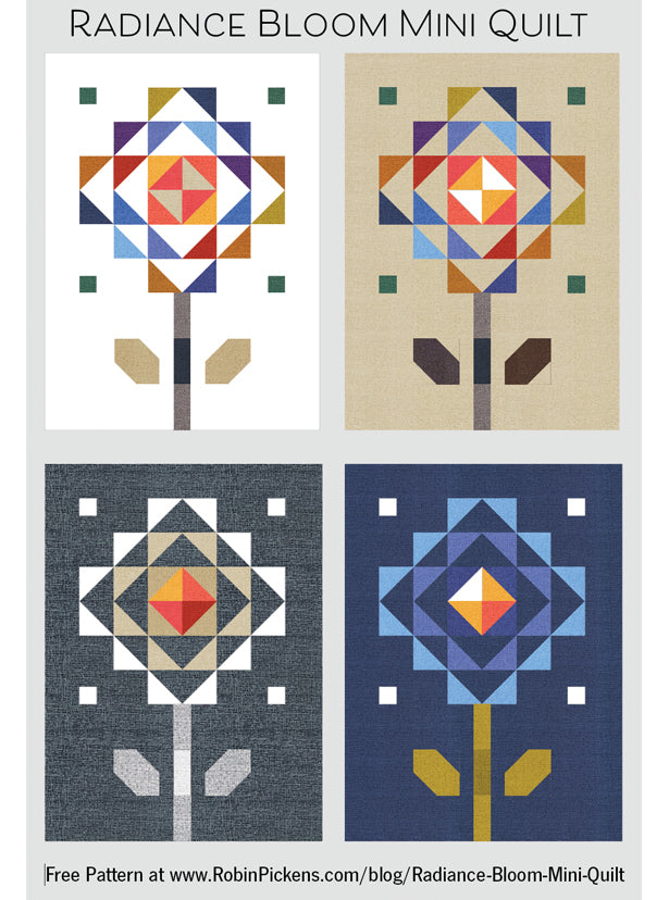 Radiance Bloom Mini Quilt_Digital PDF