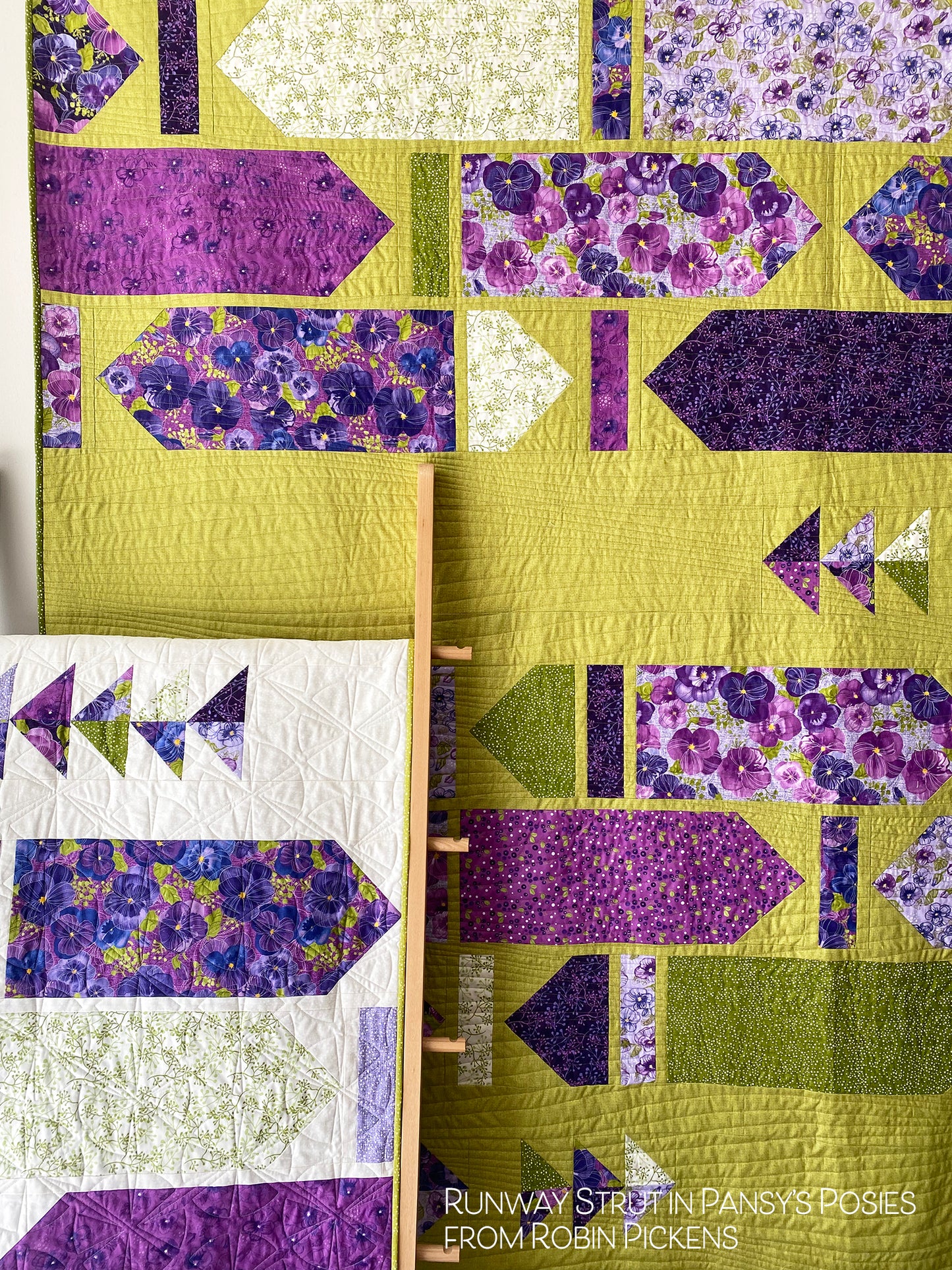 RUNWAY STRUT digital PDF quilt pattern by Robin Pickens