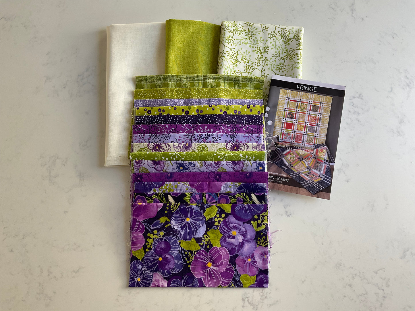 A Quilt Kit - Fringe featuring Pansy's Posies