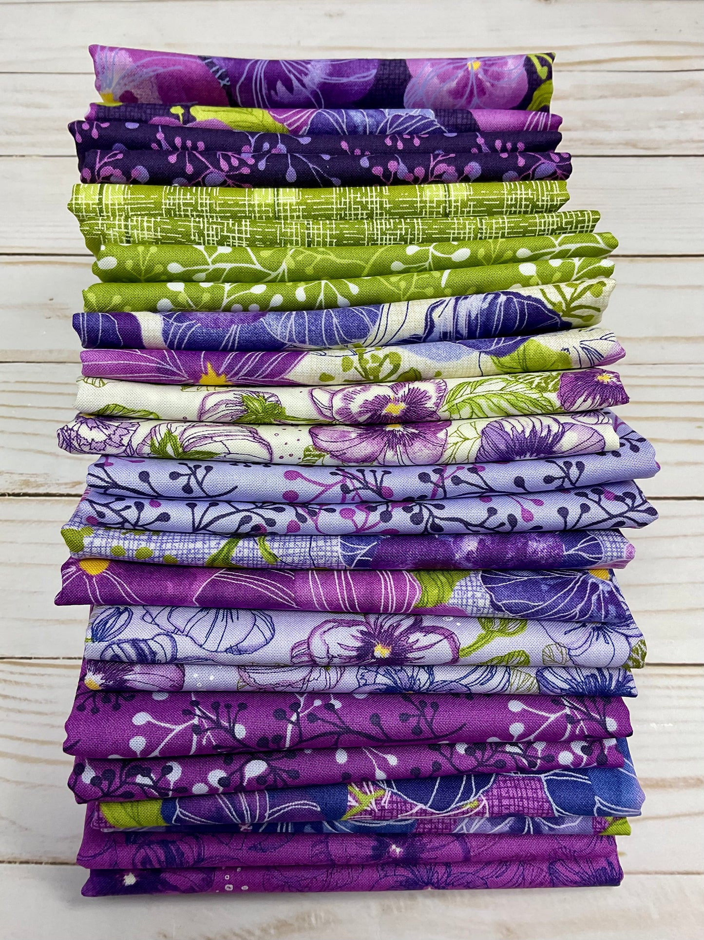 Pansy’s Posies Half Yard Bundle (11) curated