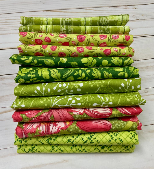 Pink Greenery Half Yard Bundle (6)