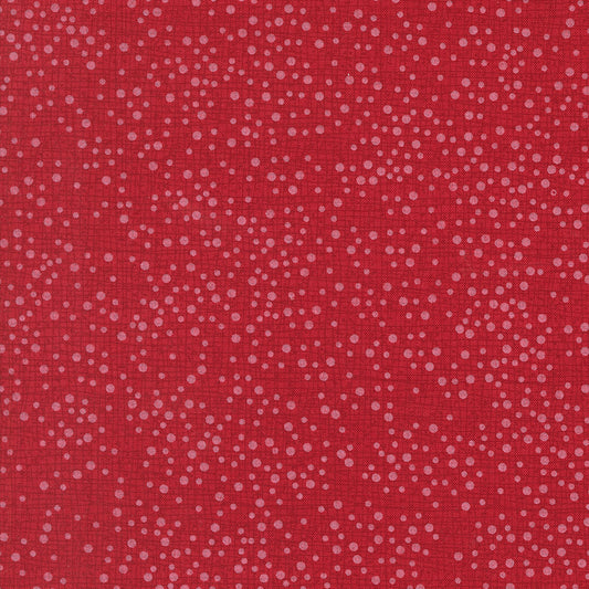 Dotty Thatched - Crimson - Sold by the half yard