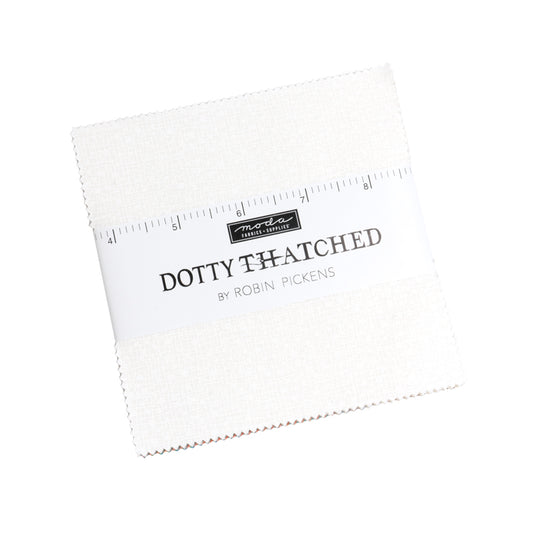Dotty Thatched Charm Pack - Blizzard (All white)