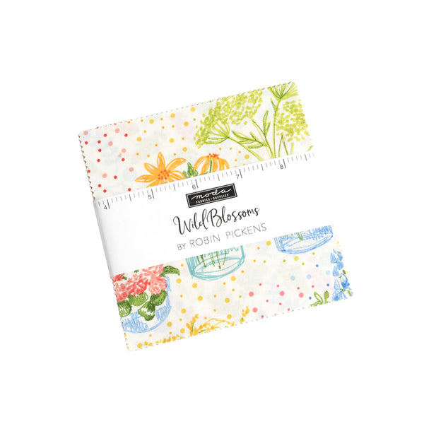 Wild Blossoms Charm Pack of 5" squares from Moda Fabrics and Robin Pickens