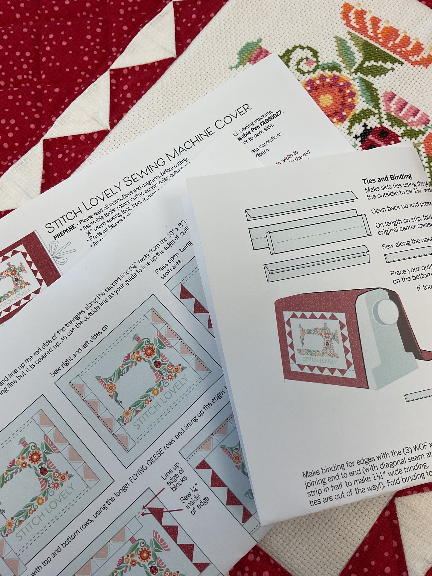Sewing Machine Cover for Stitch Lovely Cross Stitch PDF Pattern