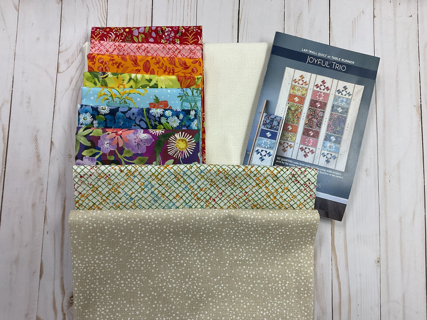 A QUILT KIT of JOYFUL TRIO