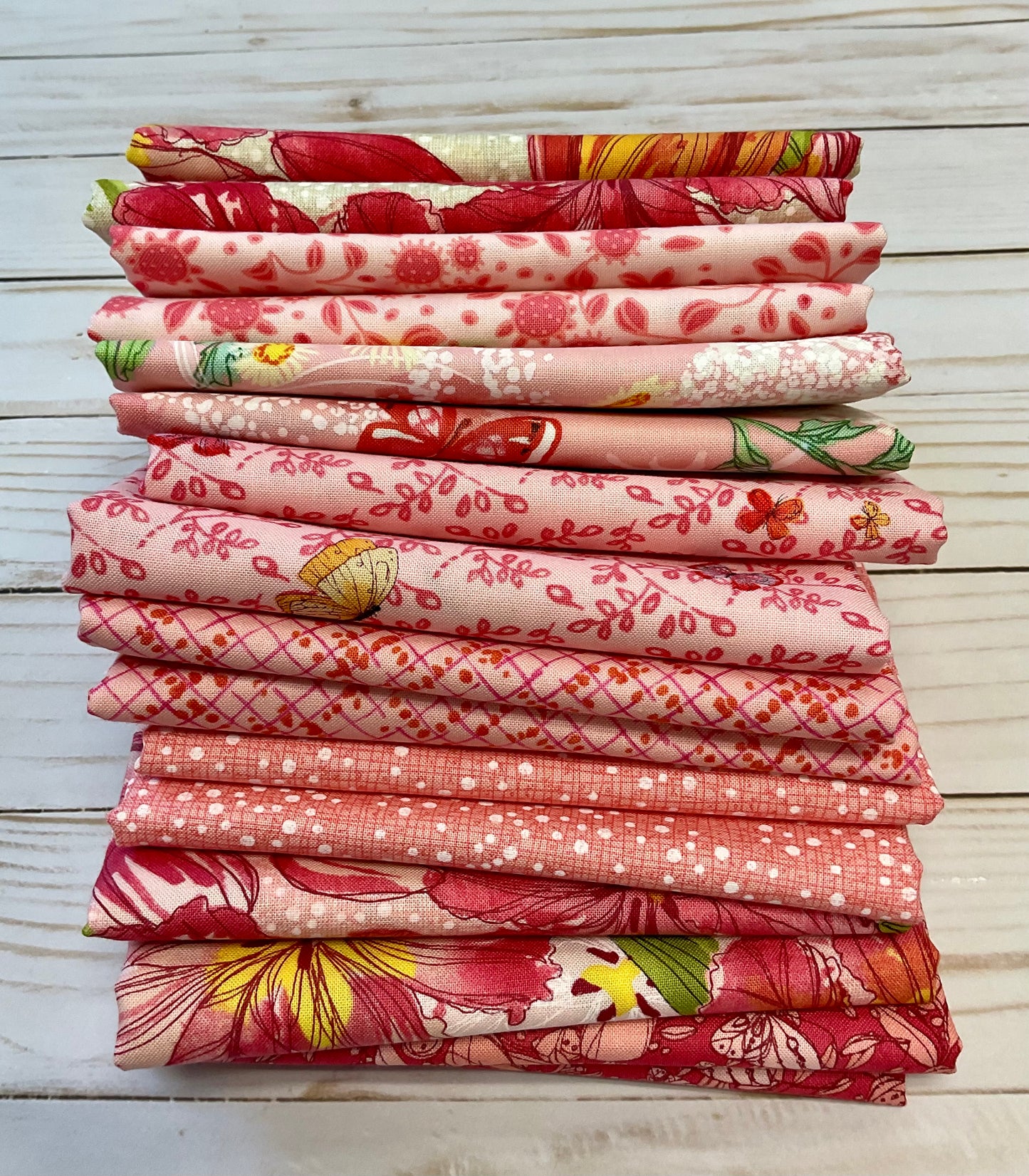 Pink Butterfly Half Yard Bundle (8)