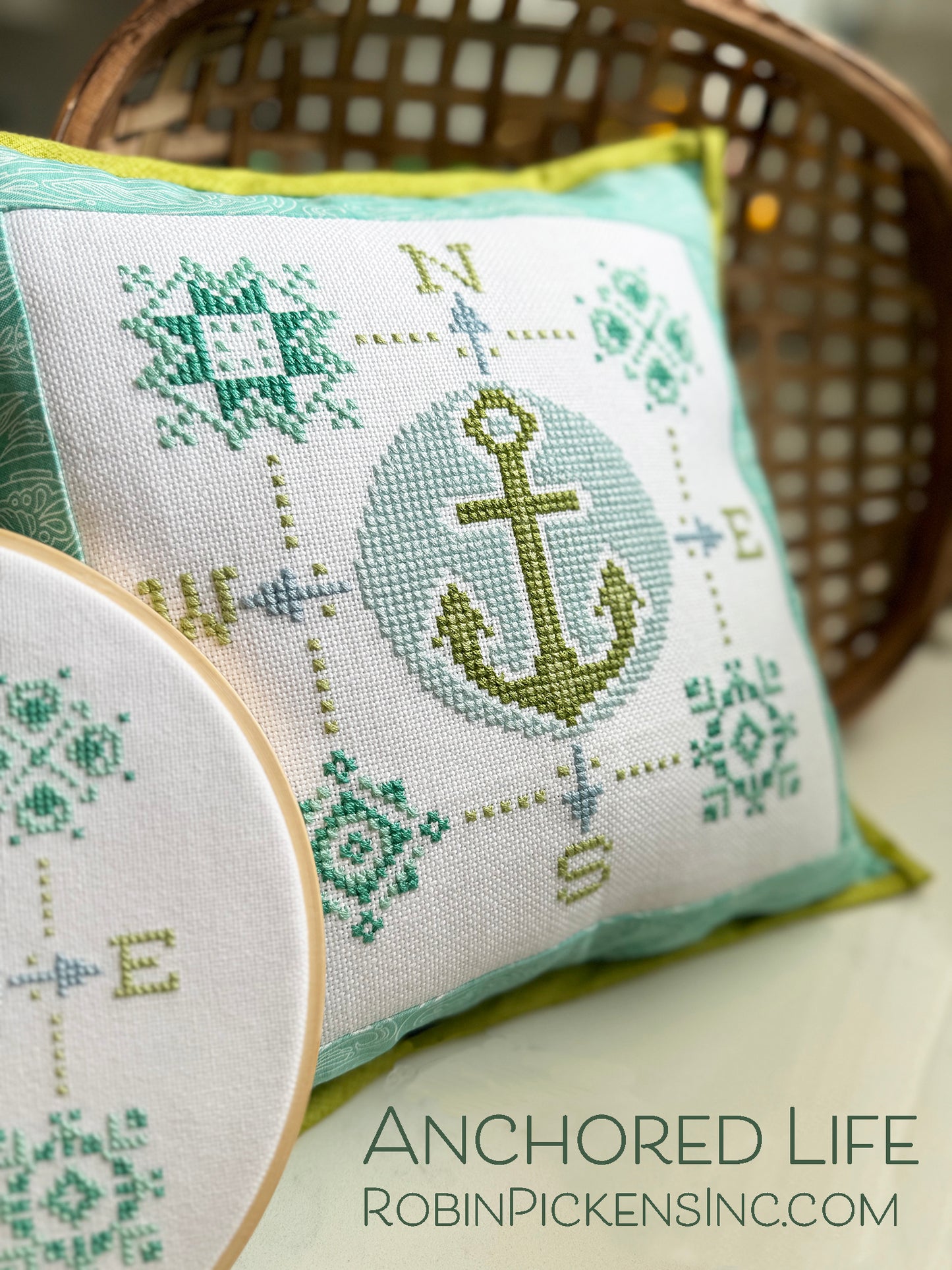 Anchored Life, printed pattern