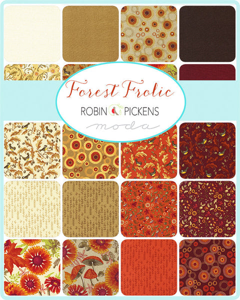 FOREST FROLIC Layer Cake of 10" Squares from Moda Fabrics and Robin Pickens