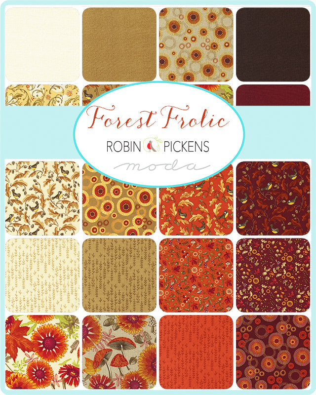 FOREST FROLIC Charm Pack of 5" Squares from Moda Fabrics and Robin Pickens