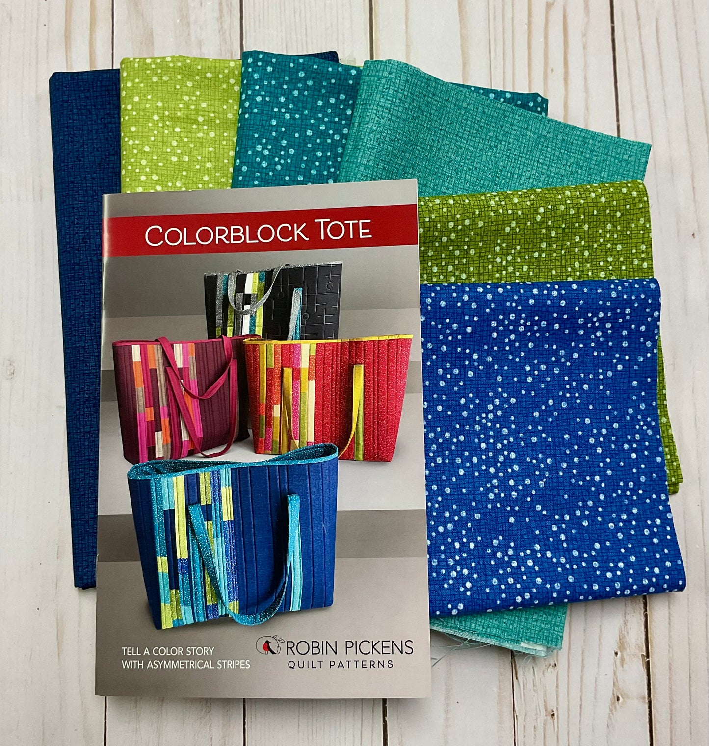 Colorblock Tote KIT - Blue Colorway