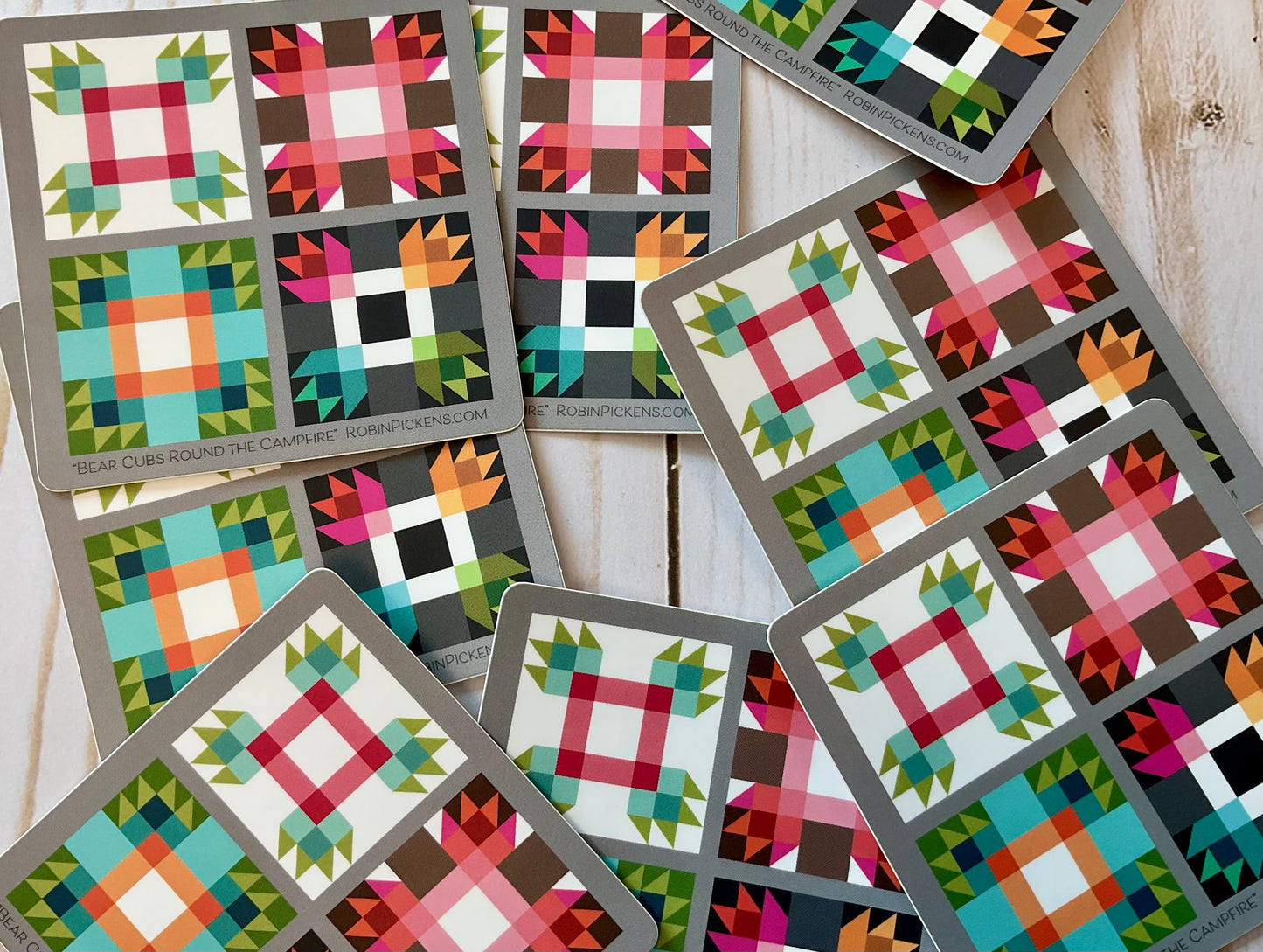 “Bear Cubs Round The Campfire” Sticker