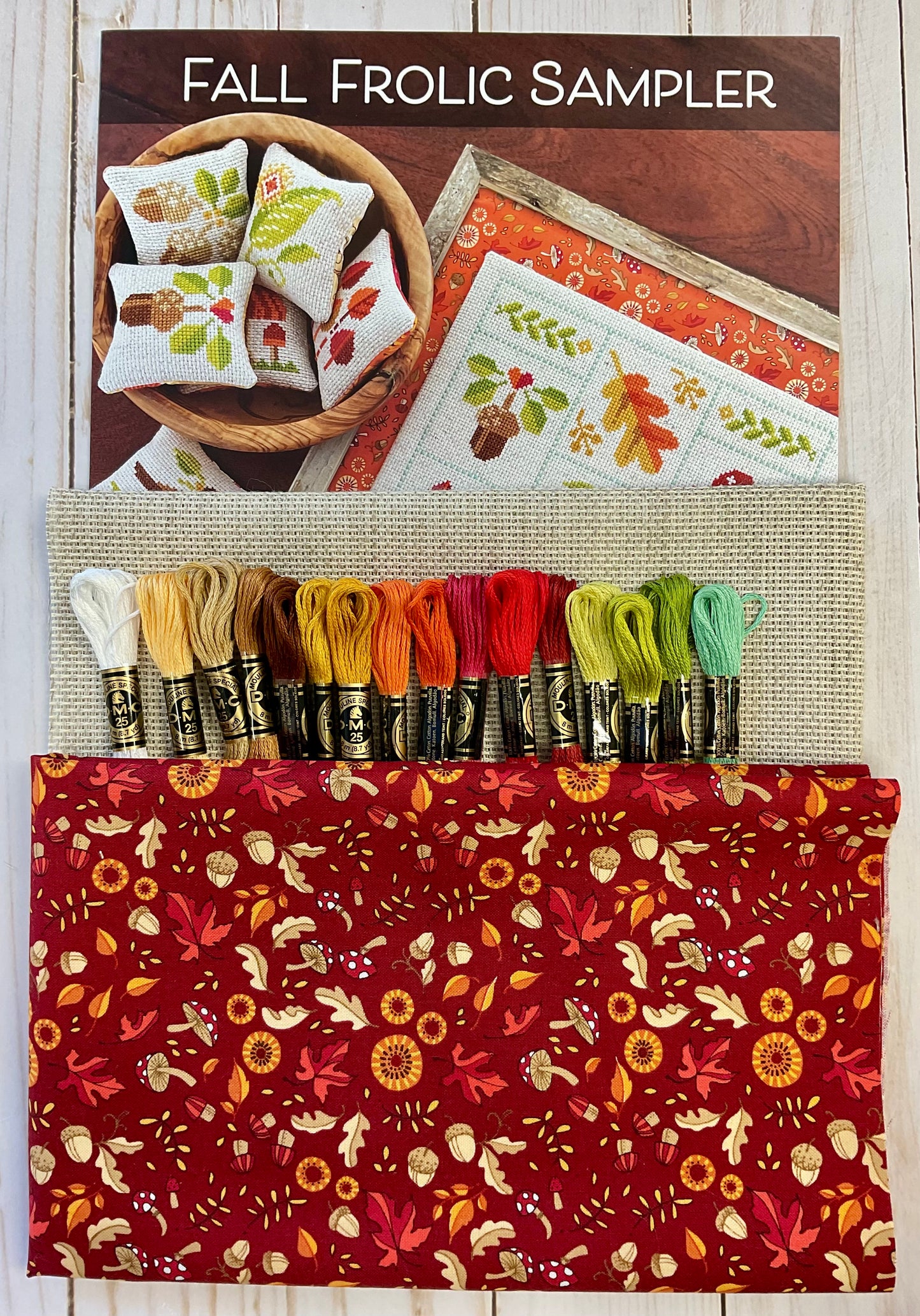 FALL FROLIC SAMPLER Cross Stitch KIT