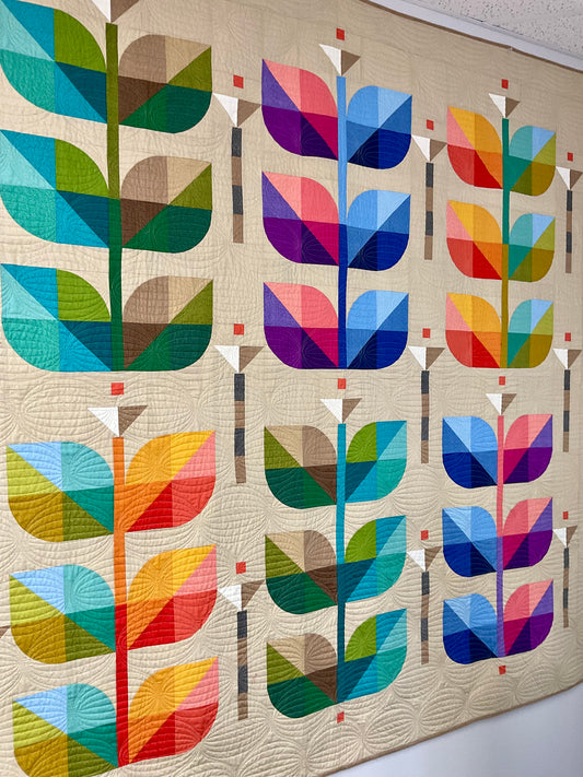 A Quilt Kit of Rainbow Beanstalk