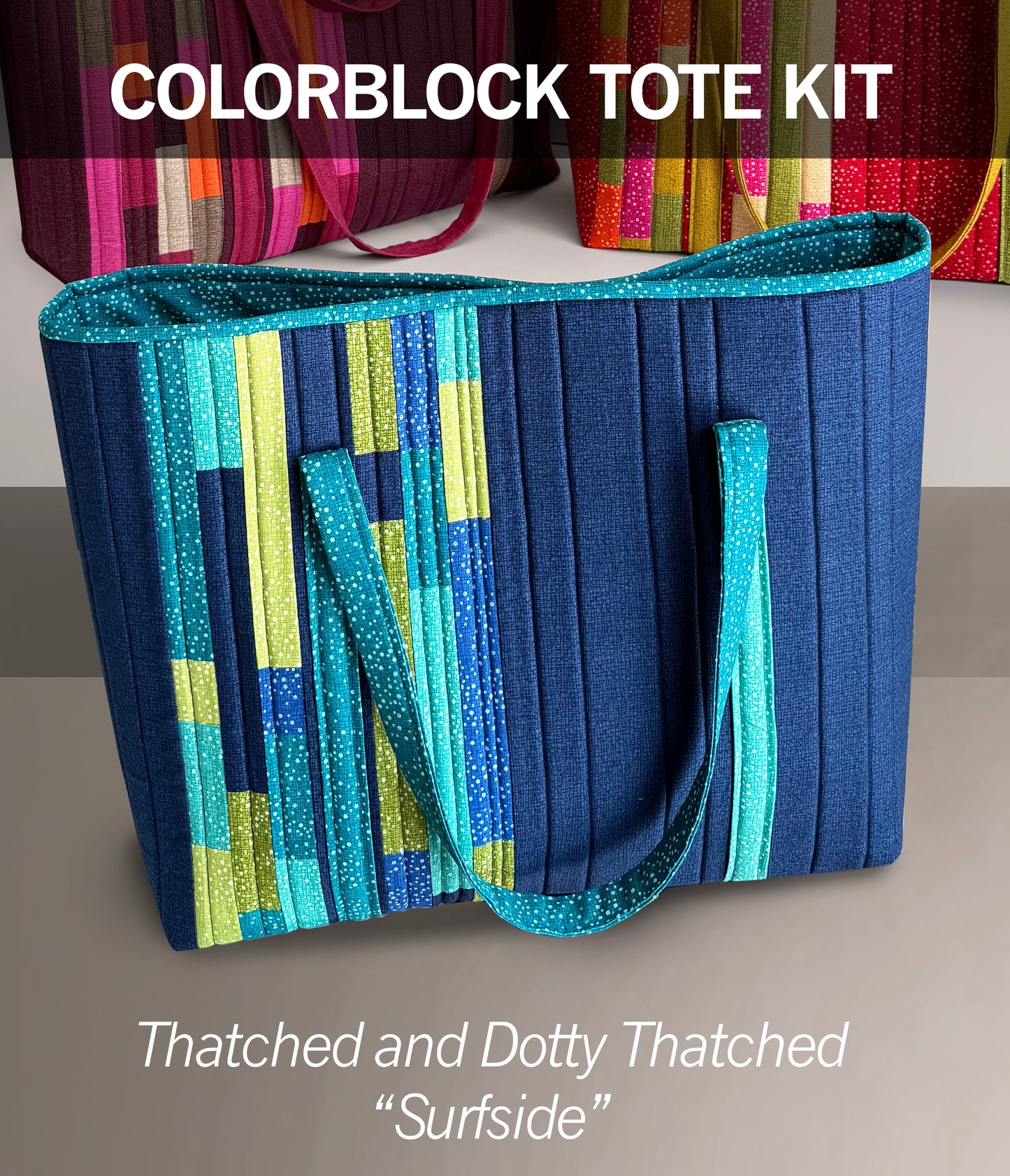 Colorblock Tote KIT - Blue Colorway