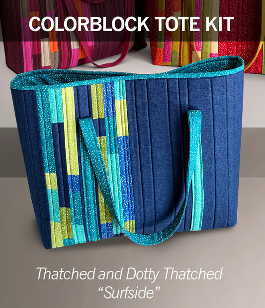 Colorblock Tote KIT - Blue Colorway