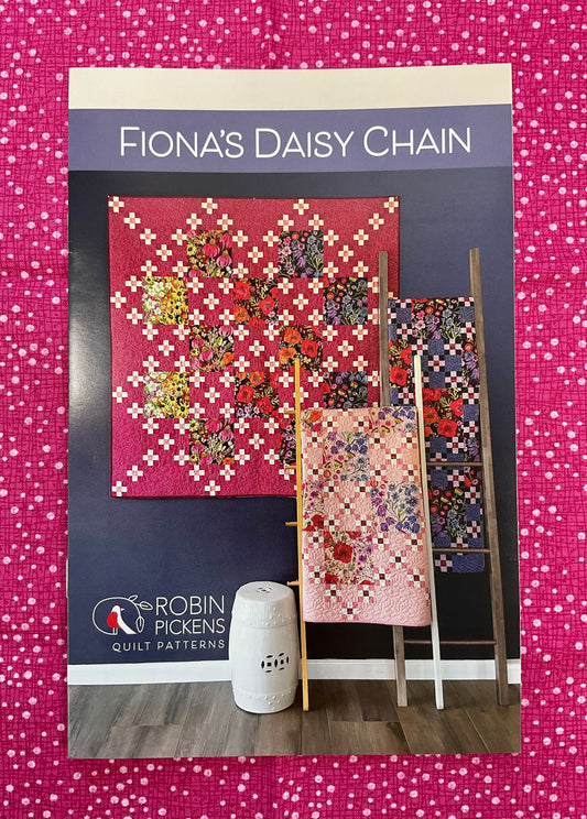 A Quilt Kit of Fiona’s Daisy Chain - Fuchsia