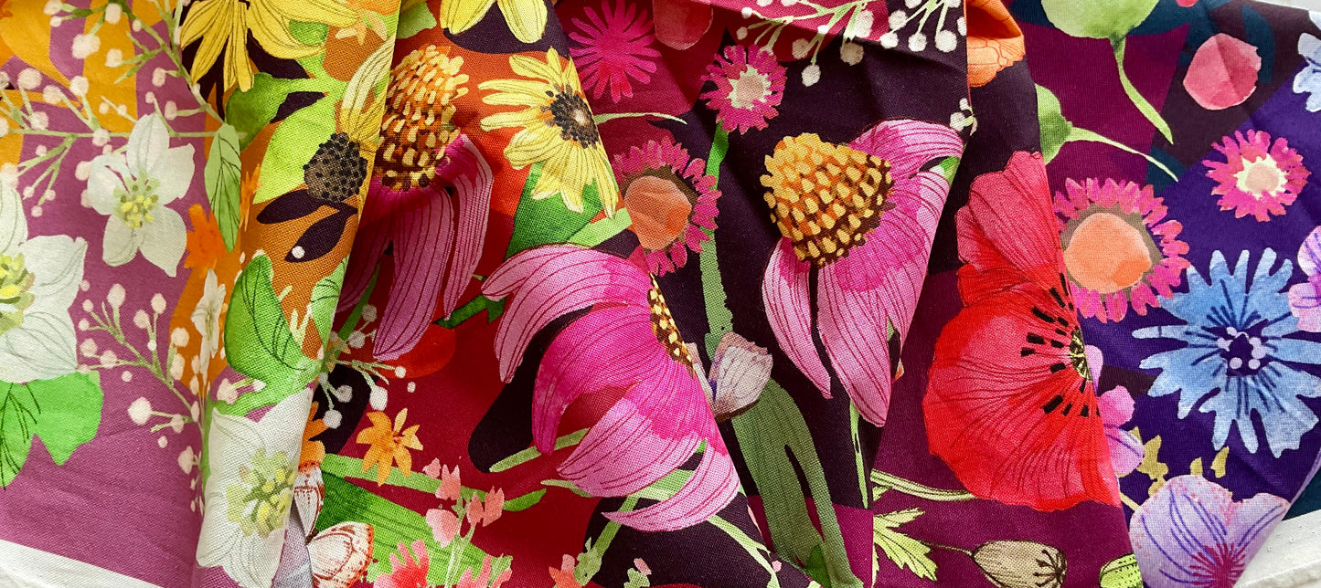 A Quilt Kit of Fiona’s Daisy Chain - Fuchsia