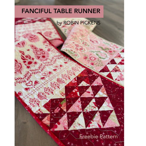 Fanciful Table Runner - Free digital pdf Pattern – Robin Pickens