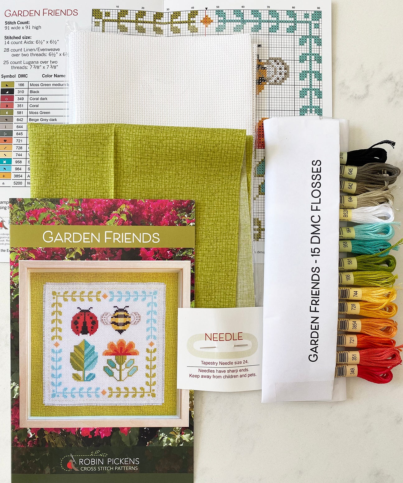 Garden Friends Cross Stitch KIT