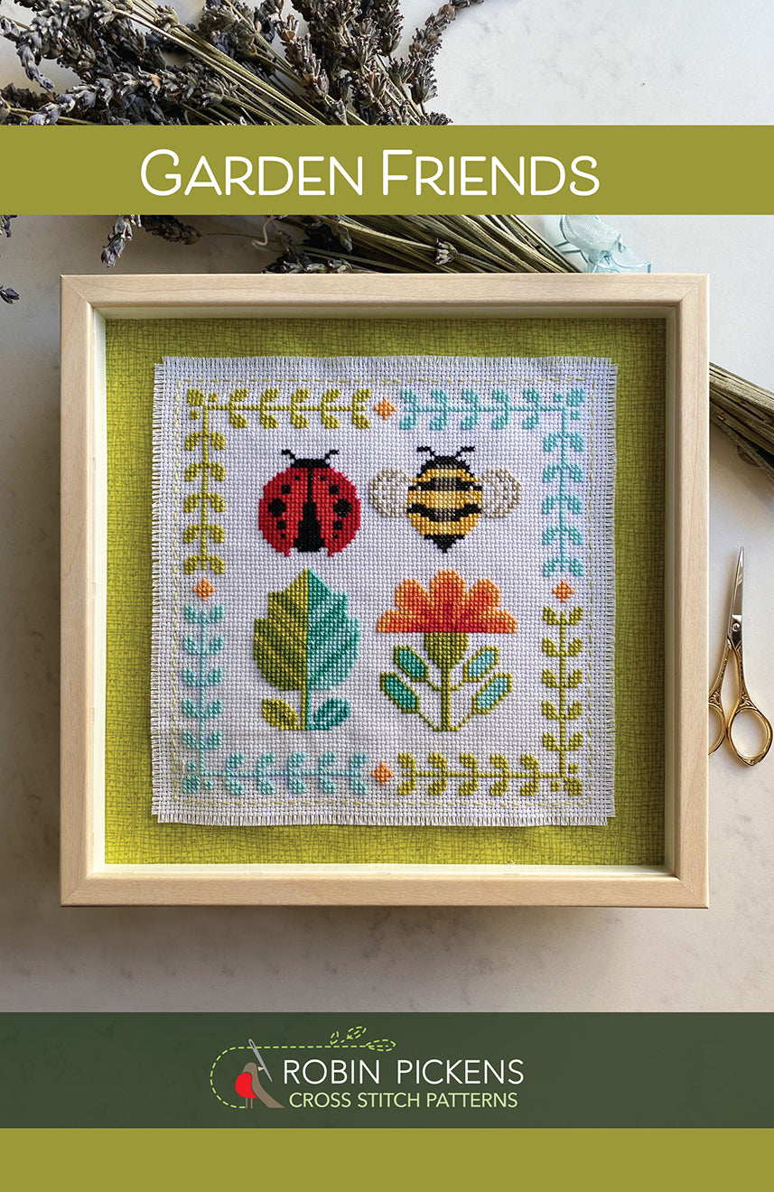 Garden Friends Cross Stitch Pattern PDF