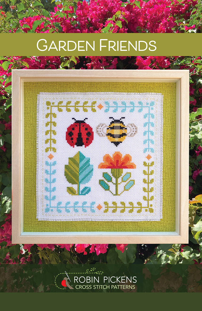 Garden Friends Cross Stitch Pattern PDF