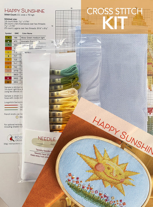 Happy Sunshine Cross Stitch KIT