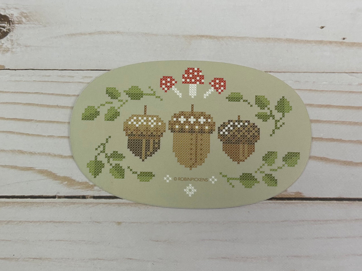 Oakly Acorns Sticker