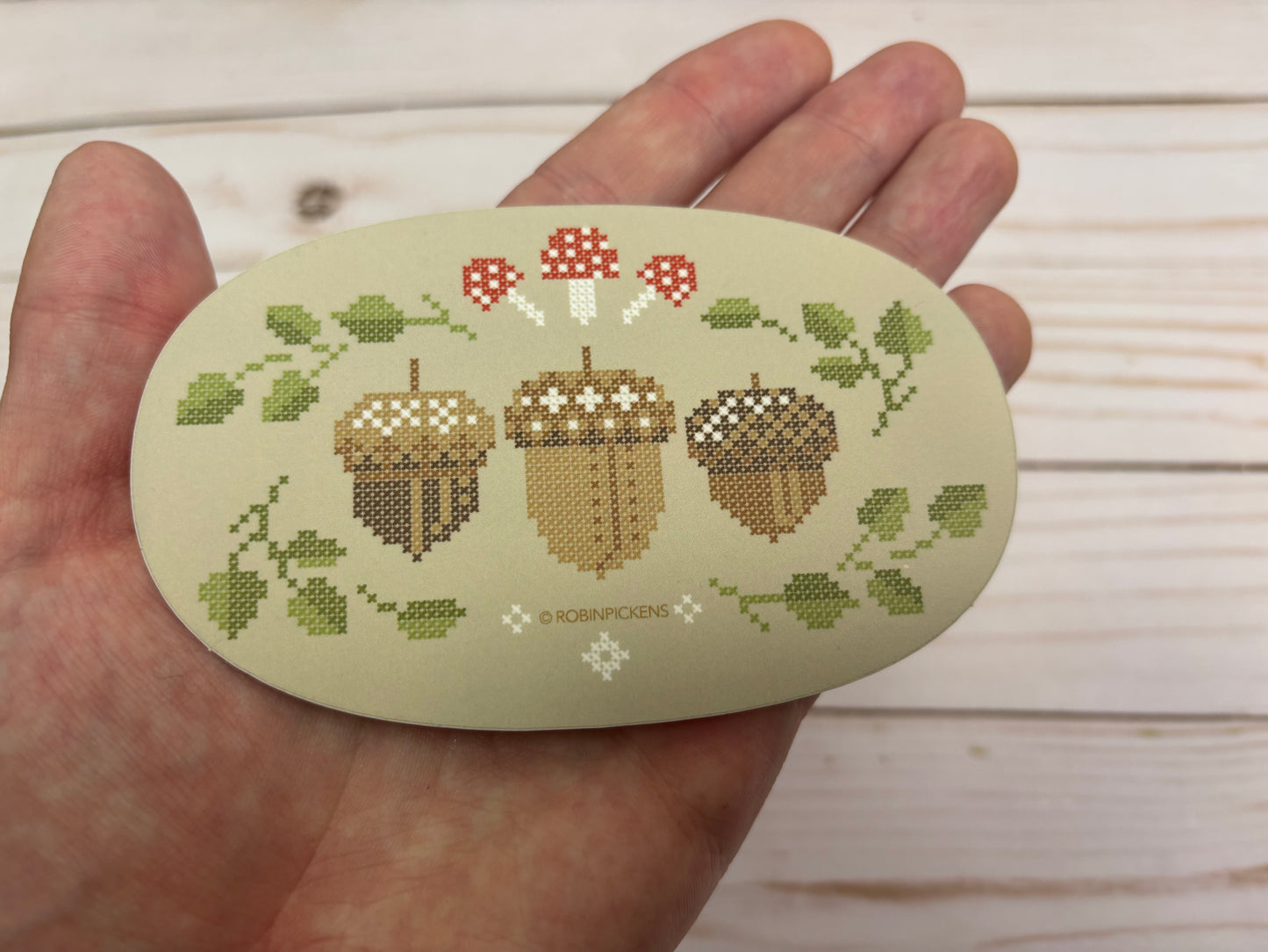 Oakly Acorns Sticker