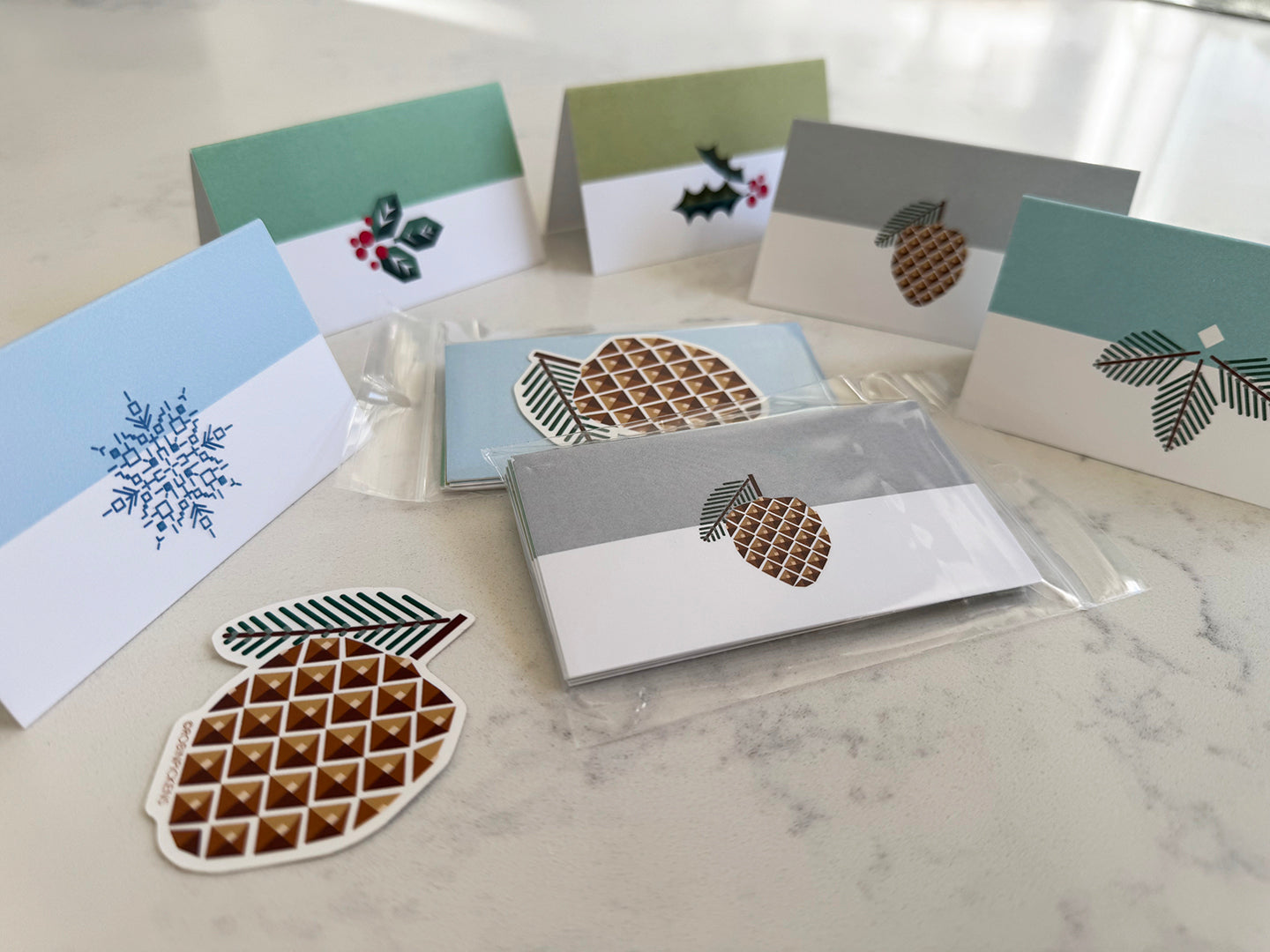 Wintery Gift cards/Enclosure cards & Sticker pack