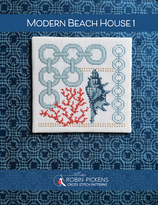 Modern Beach House 1, printed pattern