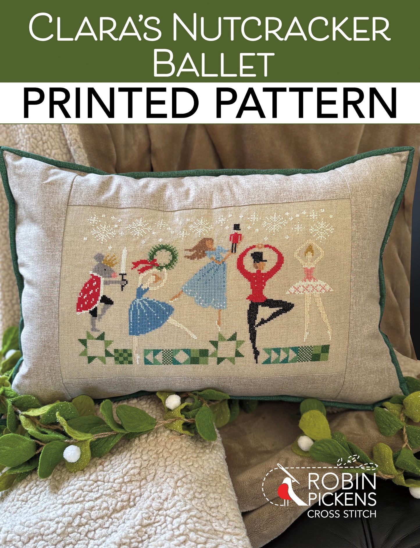 Clara's Nutcracker Ballet Cross Stitch Printed Pattern