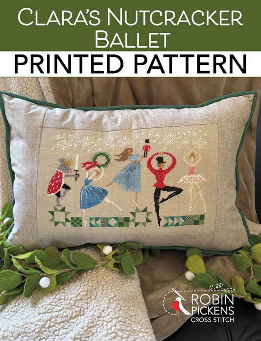 Clara's Nutcracker Ballet Cross Stitch Printed Pattern