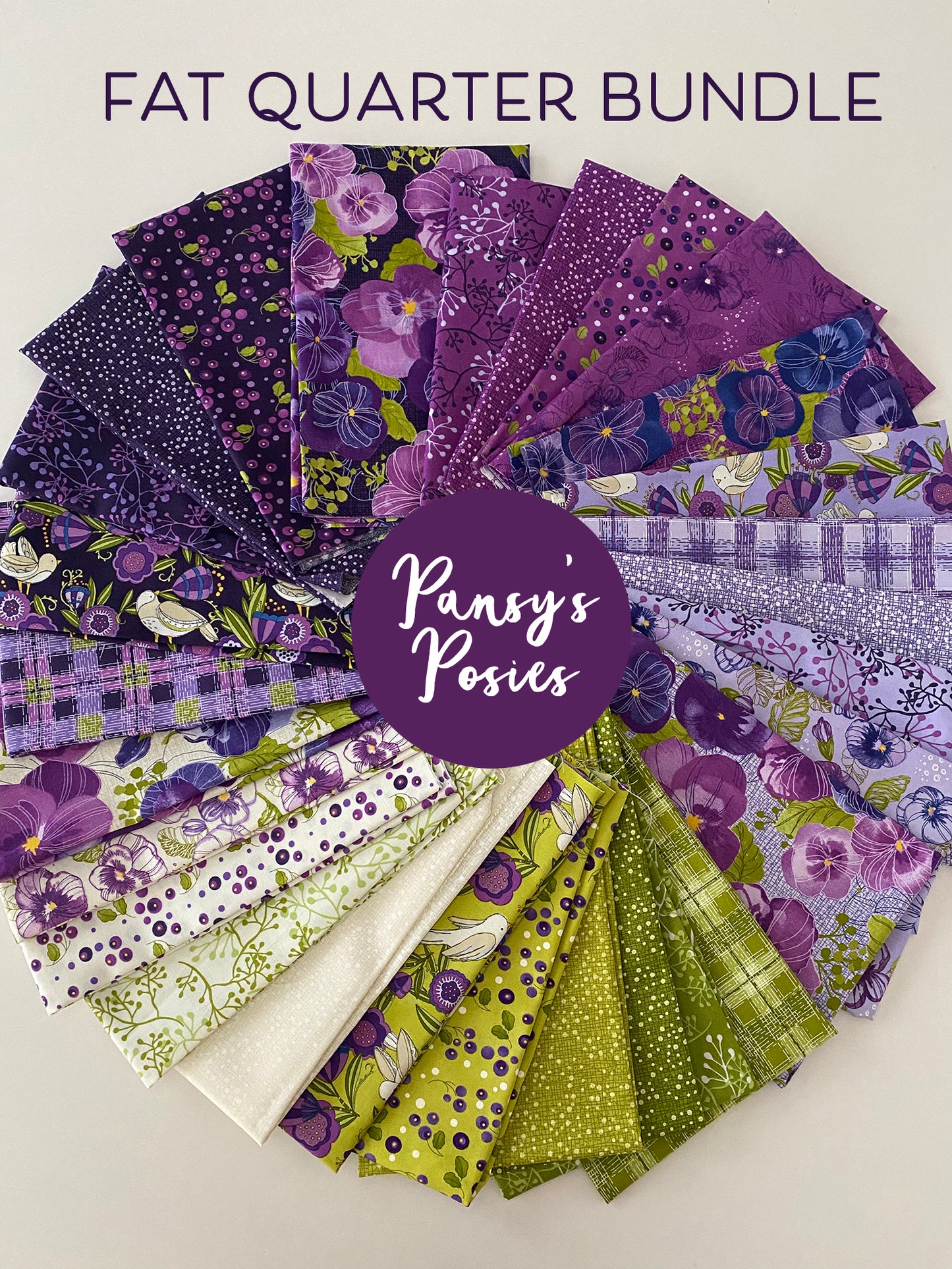 Pansy's Posies FAT QUARTER Bundle