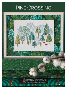 Pine Crossing, printed cross stitch pattern
