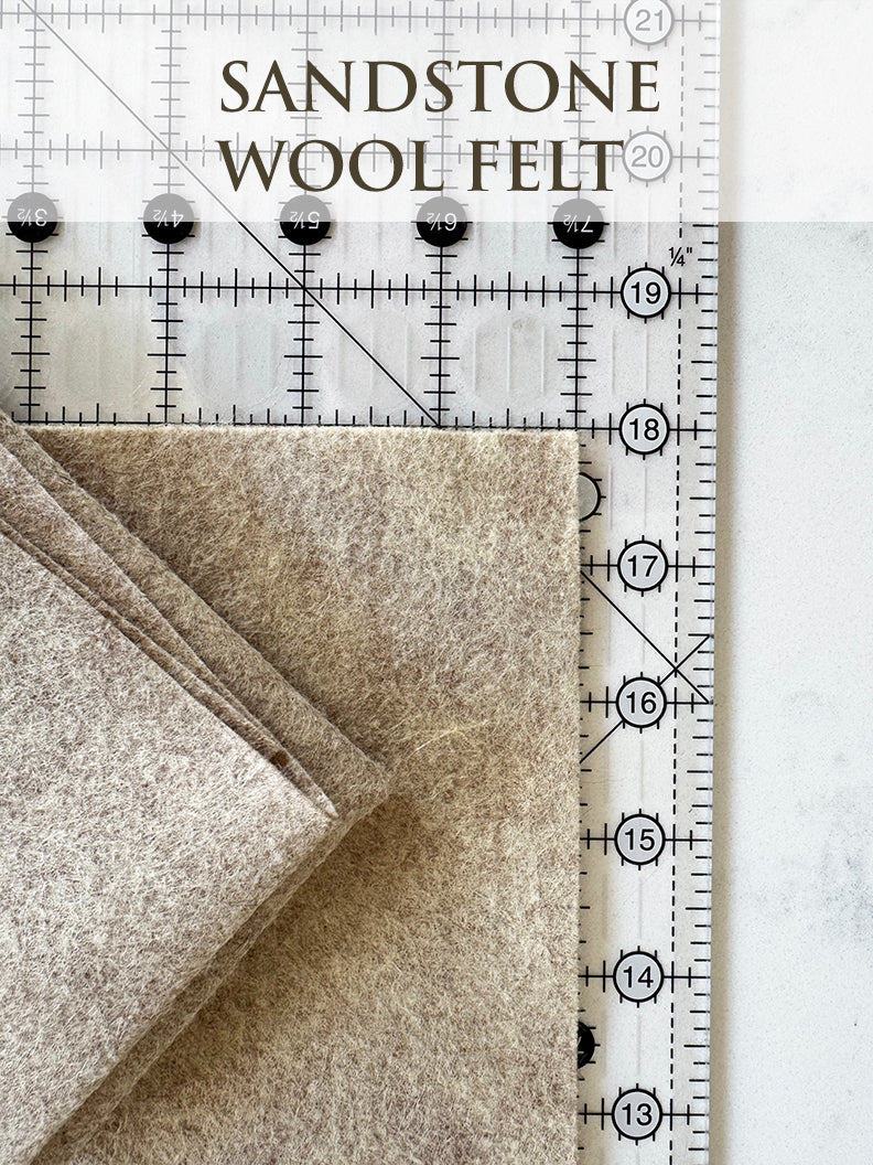 Wool Felt in Sandstone color