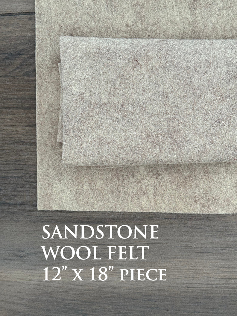 Wool Felt in Sandstone color