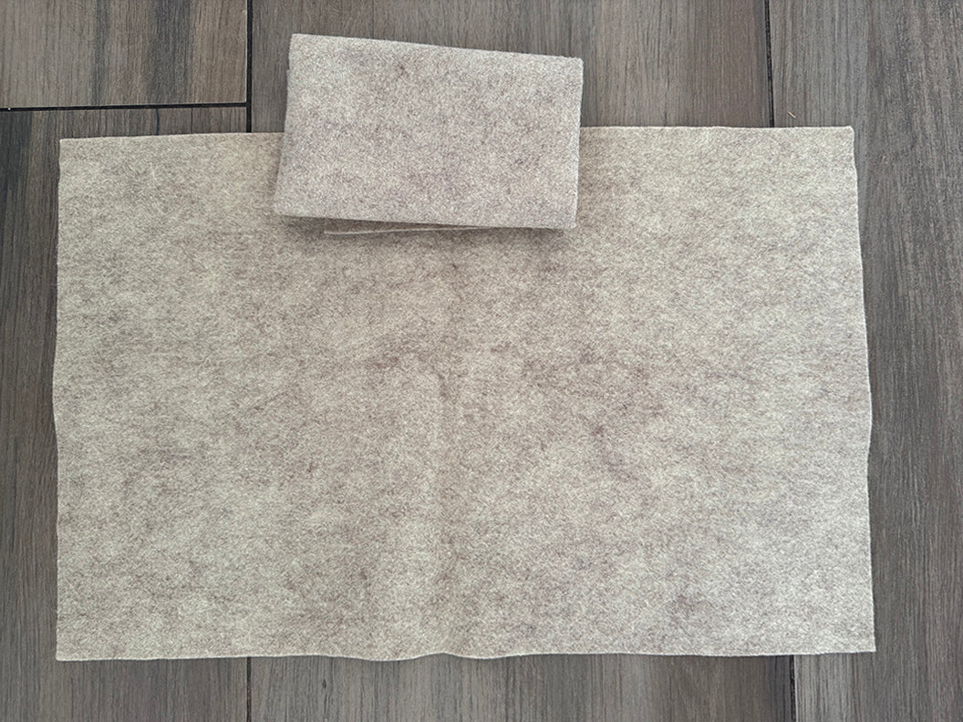 Wool Felt in Sandstone color