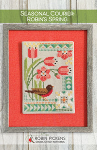 Seasonal Courier: Robin's Spring Cross Stitch PDF Pattern
