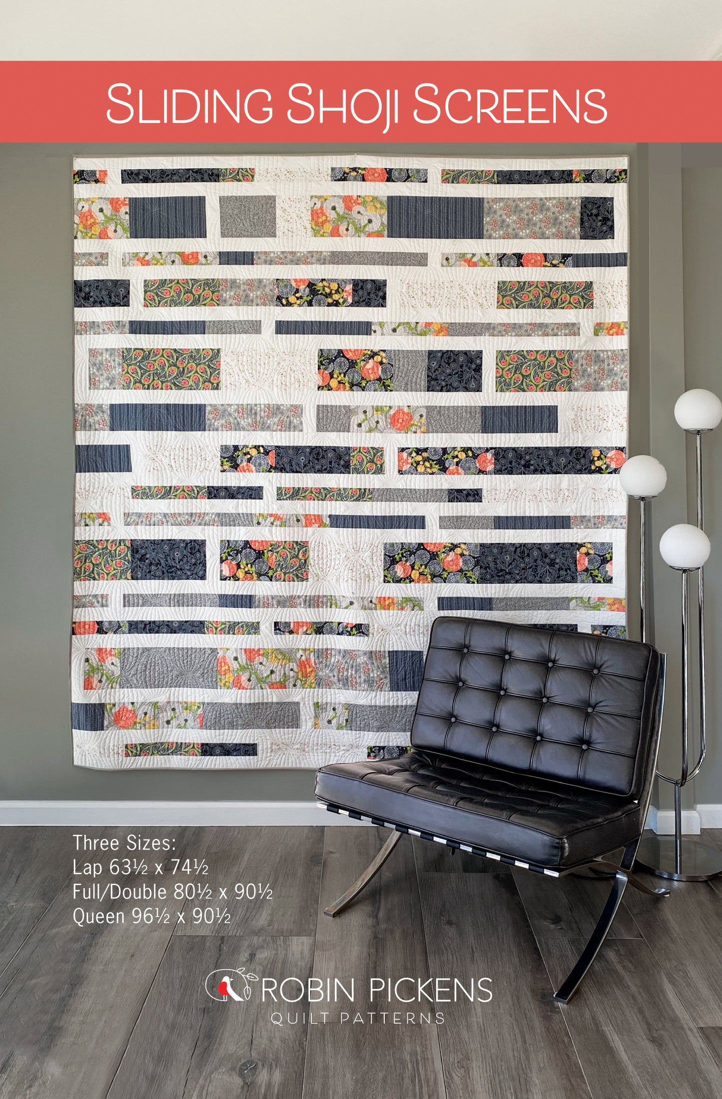 SLIDING SHOJI SCREENS Printed Quilt Pattern (Updated 2023) by Robin Pickens